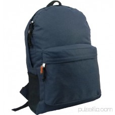 K-Cliffs Backpack 18 inch Padded Back School Day Pack Classic Book Bag Mesh Pocket Black 564860566